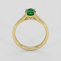 1.03 Ct. Emerald Ring, 18K Yellow Gold 3