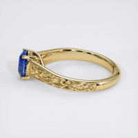 1.02 Ct. Blue Sapphire Ring, 18K Yellow Gold 4