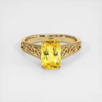 2.59 Ct. Sapphire Ring, 18K Yellow Gold 1