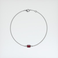 <span>0.71</span>&nbsp;<span class="tooltip-light">Ct.Tw.<span class="tooltiptext">Total Carat Weight</span></span> Ruby Bracelet, 18K White Gold 3