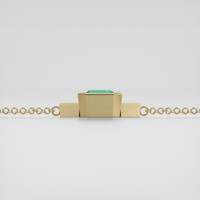 <span>1.00</span>&nbsp;<span class="tooltip-light">Ct.Tw.<span class="tooltiptext">Total Carat Weight</span></span> Emerald Bracelet, 18K Yellow Gold 4
