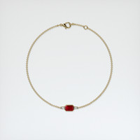 <span>0.80</span>&nbsp;<span class="tooltip-light">Ct.Tw.<span class="tooltiptext">Total Carat Weight</span></span> Ruby Bracelet, 18K Yellow Gold 3