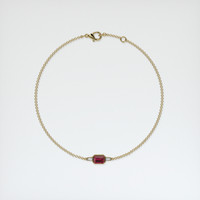 <span>0.71</span>&nbsp;<span class="tooltip-light">Ct.Tw.<span class="tooltiptext">Total Carat Weight</span></span> Ruby Bracelet, 18K Yellow Gold 3