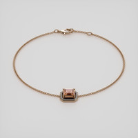 1.15 Ct.Tw. Gemstone Bracelet, 14K Rose Gold 2