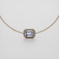 1.06 Ct.Tw. Gemstone Bracelet, 14K Rose Gold 1