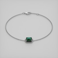 <span>1.04</span>&nbsp;<span class="tooltip-light">Ct.Tw.<span class="tooltiptext">Total Carat Weight</span></span> Gemstone Bracelet, 18K White Gold 2