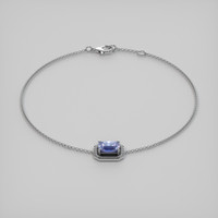 <span>1.20</span>&nbsp;<span class="tooltip-light">Ct.Tw.<span class="tooltiptext">Total Carat Weight</span></span> Gemstone Bracelet, 18K White Gold 2