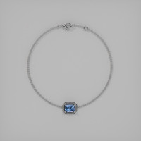 <span>0.94</span>&nbsp;<span class="tooltip-light">Ct.Tw.<span class="tooltiptext">Total Carat Weight</span></span> Gemstone Bracelet, 18K White Gold 3