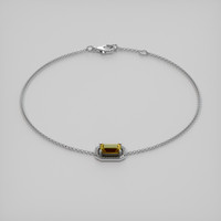 <span>0.89</span>&nbsp;<span class="tooltip-light">Ct.Tw.<span class="tooltiptext">Total Carat Weight</span></span> Gemstone Bracelet, 18K White Gold 2