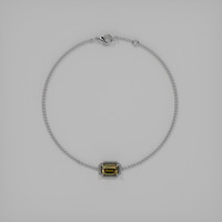 <span>0.89</span>&nbsp;<span class="tooltip-light">Ct.Tw.<span class="tooltiptext">Total Carat Weight</span></span> Gemstone Bracelet, 18K White Gold 3