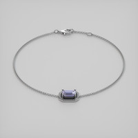 <span>1.06</span>&nbsp;<span class="tooltip-light">Ct.Tw.<span class="tooltiptext">Total Carat Weight</span></span> Gemstone Bracelet, 18K White Gold 2