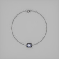 <span>1.06</span>&nbsp;<span class="tooltip-light">Ct.Tw.<span class="tooltiptext">Total Carat Weight</span></span> Gemstone Bracelet, 18K White Gold 3