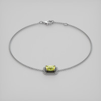 1.03 Ct.Tw. Gemstone Bracelet, 18K White Gold 2