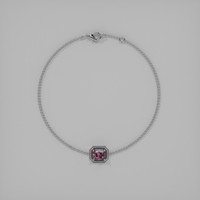 <span>1.03</span>&nbsp;<span class="tooltip-light">Ct.Tw.<span class="tooltiptext">Total Carat Weight</span></span> Gemstone Bracelet, 18K White Gold 3