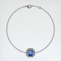 <span>1.76</span>&nbsp;<span class="tooltip-light">Ct.Tw.<span class="tooltiptext">Total Carat Weight</span></span> Blue Sapphire Bracelet, 18K White Gold 3