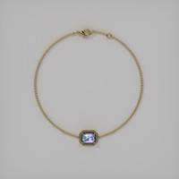 <span>1.20</span>&nbsp;<span class="tooltip-light">Ct.Tw.<span class="tooltiptext">Total Carat Weight</span></span> Gemstone Bracelet, 18K Yellow Gold 3