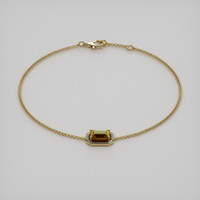 <span>0.89</span>&nbsp;<span class="tooltip-light">Ct.Tw.<span class="tooltiptext">Total Carat Weight</span></span> Gemstone Bracelet, 18K Yellow Gold 2