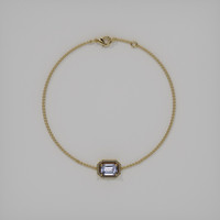 <span>1.06</span>&nbsp;<span class="tooltip-light">Ct.Tw.<span class="tooltiptext">Total Carat Weight</span></span> Gemstone Bracelet, 18K Yellow Gold 3