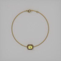 <span>1.03</span>&nbsp;<span class="tooltip-light">Ct.Tw.<span class="tooltiptext">Total Carat Weight</span></span> Gemstone Bracelet, 18K Yellow Gold 3