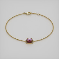 <span>1.03</span>&nbsp;<span class="tooltip-light">Ct.Tw.<span class="tooltiptext">Total Carat Weight</span></span> Gemstone Bracelet, 18K Yellow Gold 2