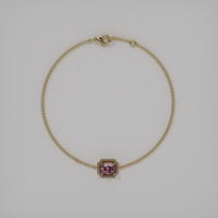 <span>1.03</span>&nbsp;<span class="tooltip-light">Ct.Tw.<span class="tooltiptext">Total Carat Weight</span></span> Gemstone Bracelet, 18K Yellow Gold 3