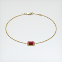 <span>0.80</span>&nbsp;<span class="tooltip-light">Ct.Tw.<span class="tooltiptext">Total Carat Weight</span></span> Ruby Bracelet, 18K Yellow Gold 2