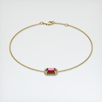 <span>0.62</span>&nbsp;<span class="tooltip-light">Ct.Tw.<span class="tooltiptext">Total Carat Weight</span></span> Ruby Bracelet, 18K Yellow Gold 2