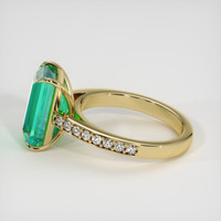 3.72 Ct. Emerald Ring, 18K Yellow Gold 4