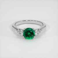 1.20 Ct. Emerald Ring, Platinum 950 1