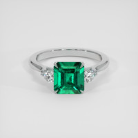 2.02 Ct. Emerald Ring, Platinum 950 1