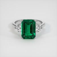 2.22 Ct. Emerald Ring, Platinum 950 1