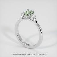 0.99 Ct. Sapphire Ring, Platinum 950 2