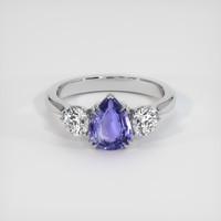 2.60 Ct. Purple Sapphire Ring, Platinum 950 1