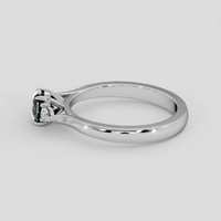 0.79 Ct. Bluish Green Sapphire Ring, Platinum 950 4