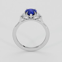 1.46 Ct. Blue Sapphire Ring, Platinum 950 3