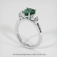 2.80 Ct. Sapphire Ring, Platinum 950 2