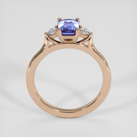 1.08 Ct. Violet Sapphire Ring, 14K Rose Gold 3