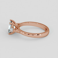 1.31 Ct. Greyish Blue Sapphire Ring, 14K Rose Gold 4