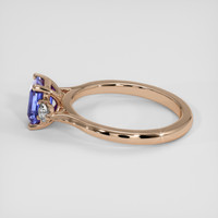 1.08 Ct. Violet Sapphire Ring, 18K Rose Gold 4