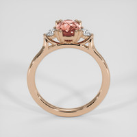 1.22 Ct. Padparadscha Sapphire Ring, 18K Rose Gold 3