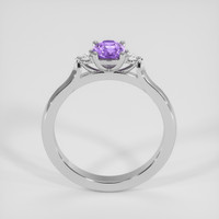 0.83 Ct. Purple Sapphire Ring, Silver 3