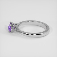 0.83 Ct. Purple Sapphire Ring, Silver 4