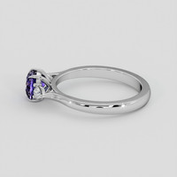 1.20 Ct. Bluish Purple Sapphire Ring, Silver 4