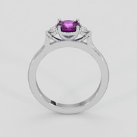 1.07 Ct. Purple Sapphire Ring, 14K White Gold 3