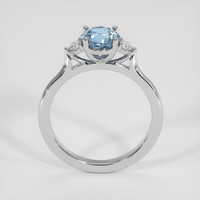 1.38 Ct. Blue Sapphire Ring, 14K White Gold 3