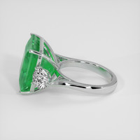 10.65 Ct. Emerald Ring, 18K White Gold 4