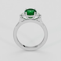 1.31 Ct. Emerald Ring, 18K White Gold 3