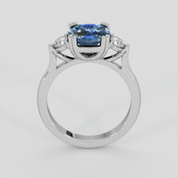 2.55 Ct. Bi Color Sapphire Ring, 18K White Gold 3