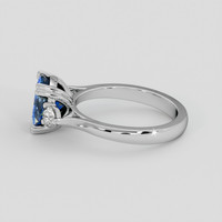 2.55 Ct. Bi Color Sapphire Ring, 18K White Gold 4