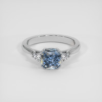 2.31 Ct. Bi Color Sapphire Ring, 18K White Gold 1